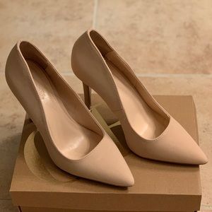 Charlotte Russe Nude Suede Show-01 Pumps